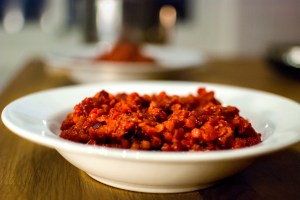 färdig rödröd linssoppa