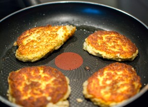 ärtbiff i stekpanna