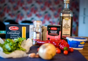 canneloni arrabiata-ingredienser