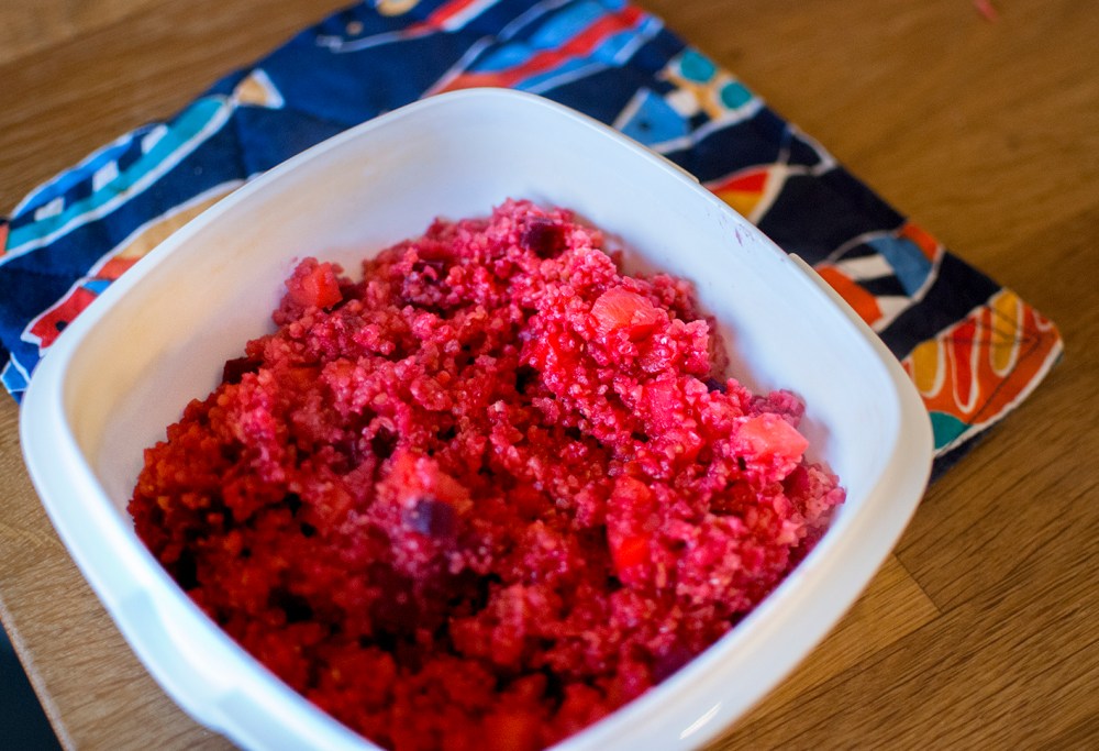 färdig grönsaksbulgur