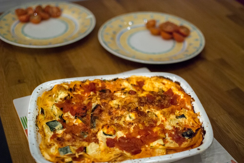 färdig lasagne i form