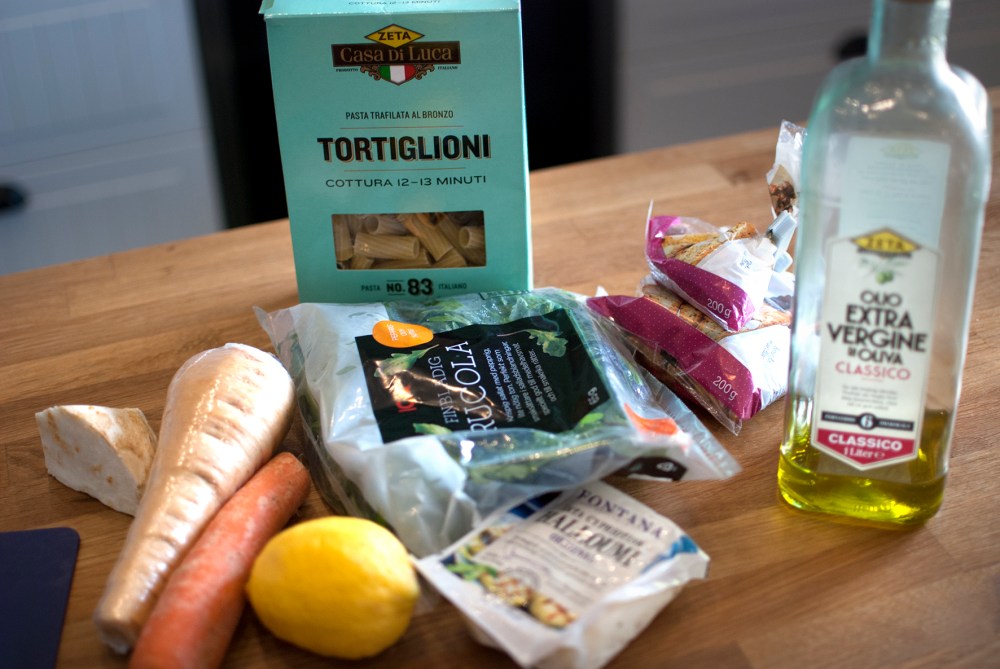 ingredienser halloumipasta