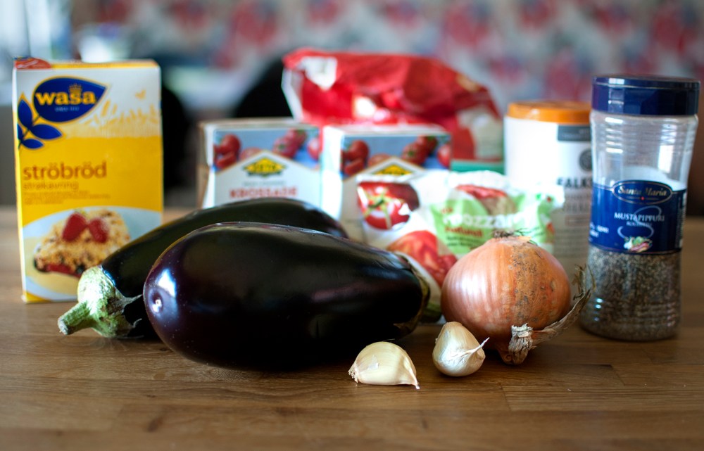 veckansvego auberginegratäng ingredienser