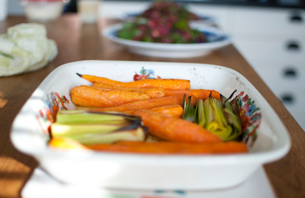 veckansvego rostade morötter