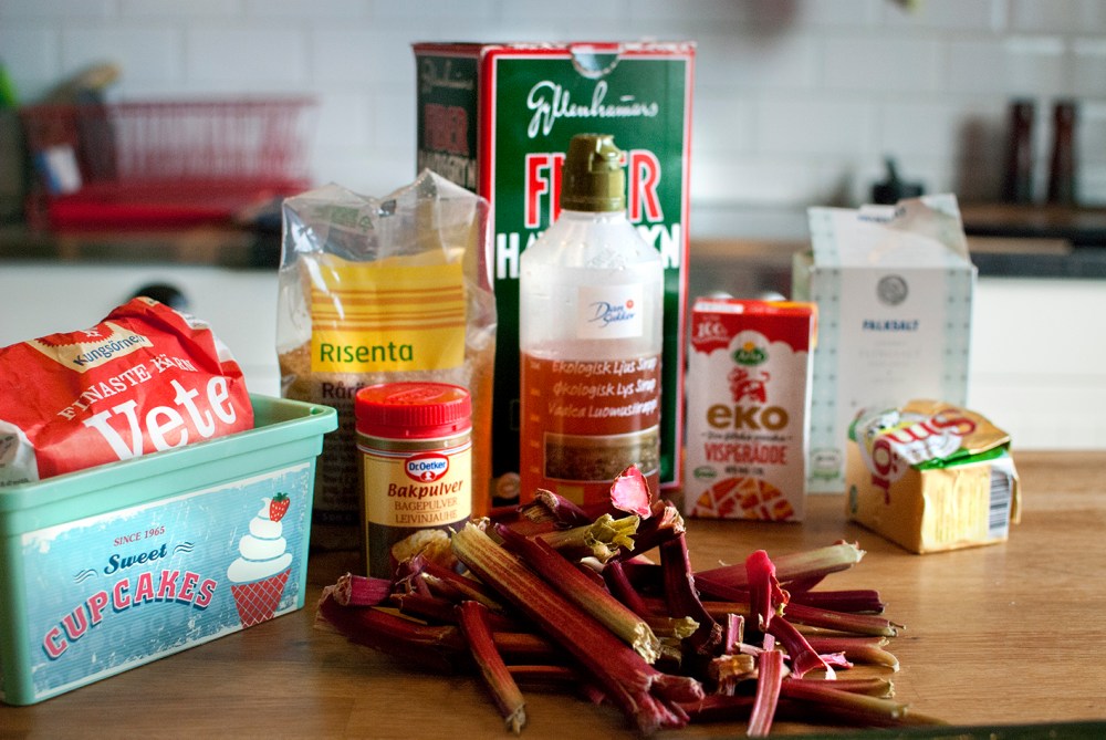 veckansvego ingredienser rabarberpaj