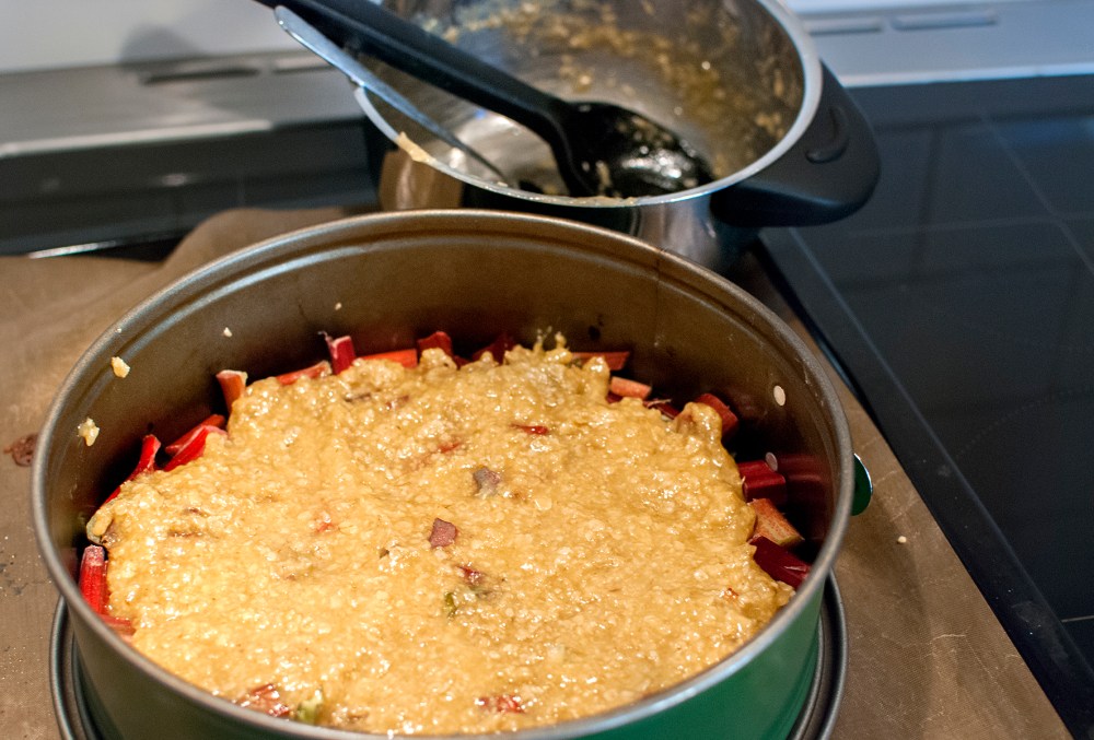 veckansvego rabarberpaj lagas