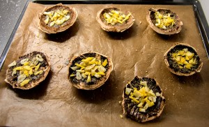 veckansvego portabello innan ugnen