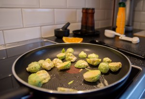 veckansvego stekt brysselkål