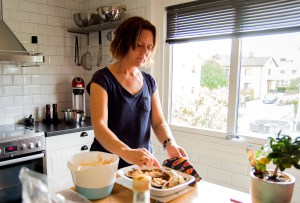 veckansvego gratinerad aubergine tillagas