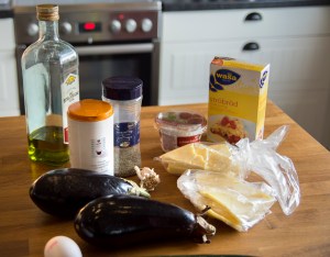 veckansvego ingredienser gratinerad aubergine