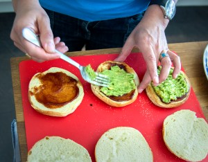 veckansvego montera portabelloburgare